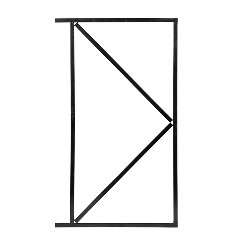 Verstelbaar Poortframe zwart 100 x 155 cm