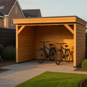 Met 2x zij- en achterwand