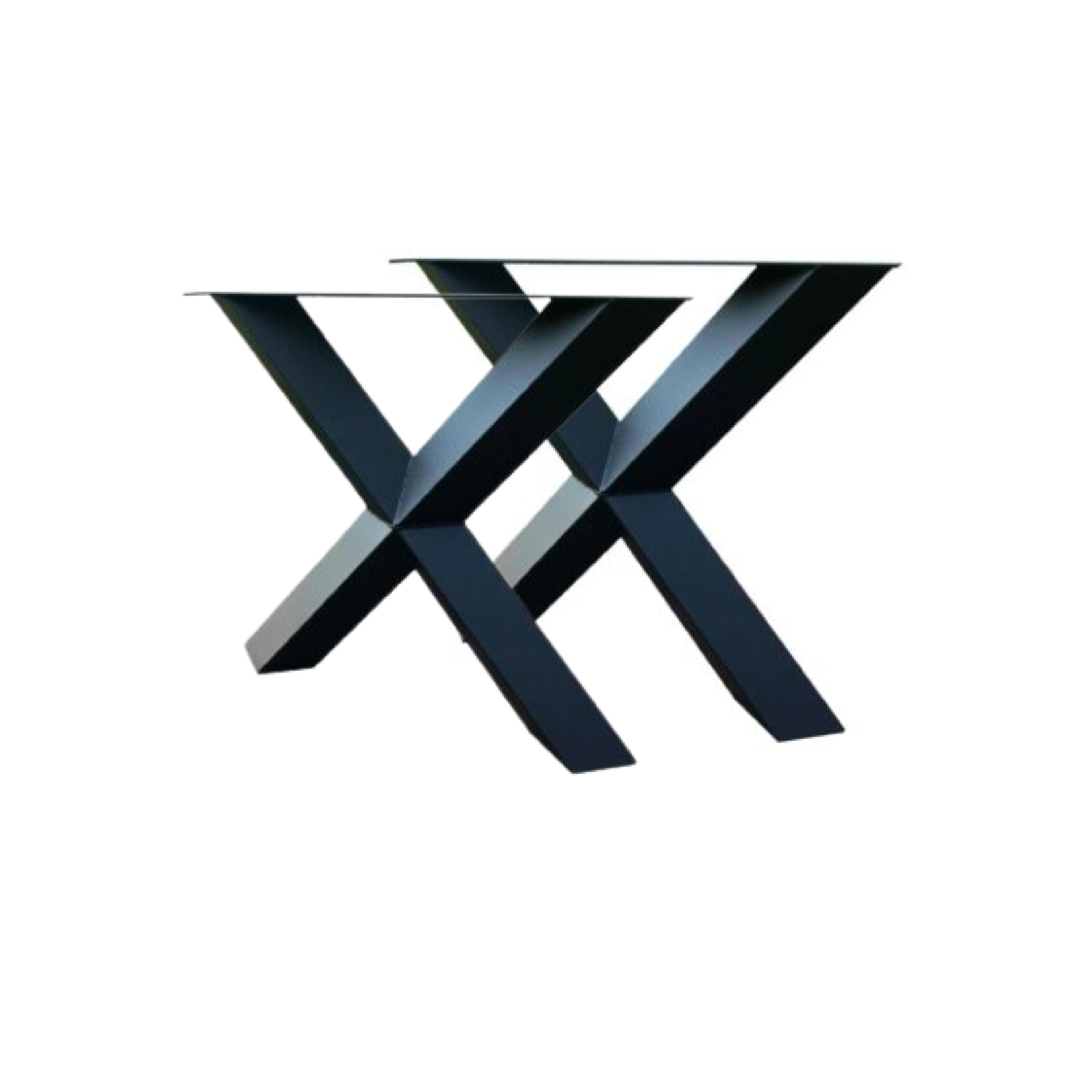 Stalen Diamant X-tafelpoot Zwart